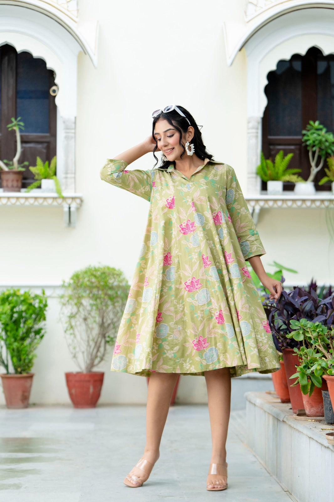 RATAN CRAFTS In this summer every pretty girls want to add in their wardrobe this beautiful stylish Reyon dress Awesome colours of this beautiful Reyon fabric Full printed