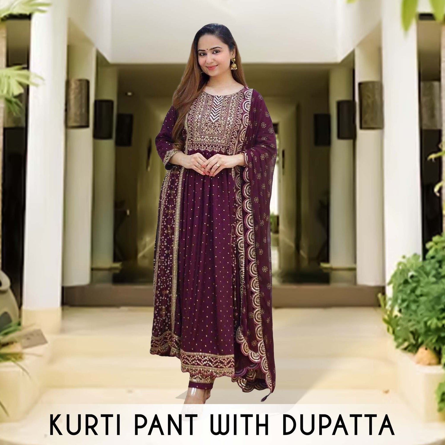 KURTIS & PANT WITH DUPATTA