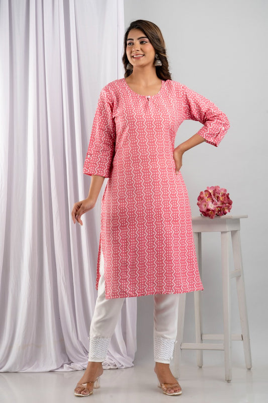 Women's Rayon Straight Printed Kurta Pant, Summer Kurta Pant Set