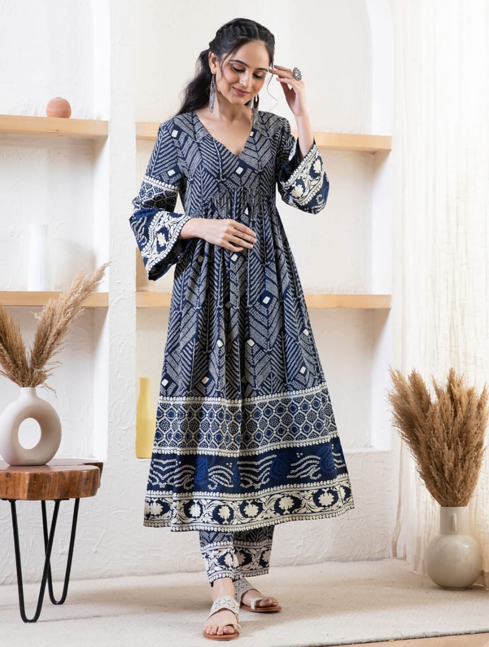 Handmade Salwar Suit Blue Salwar Kameez,  Perfect for Wedding Dress & Partywear Dress